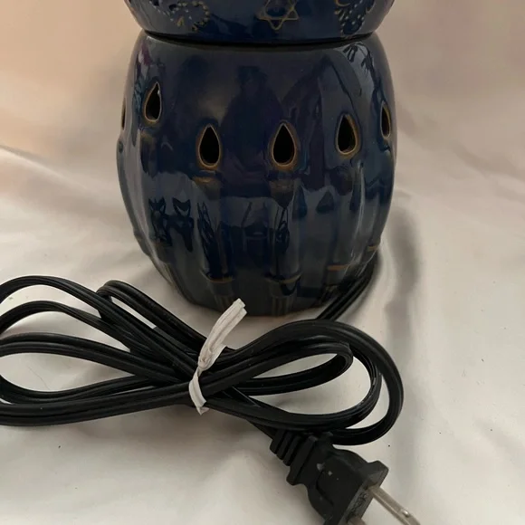 Blue Ceramic Candle Holder - Picture 6 of 6